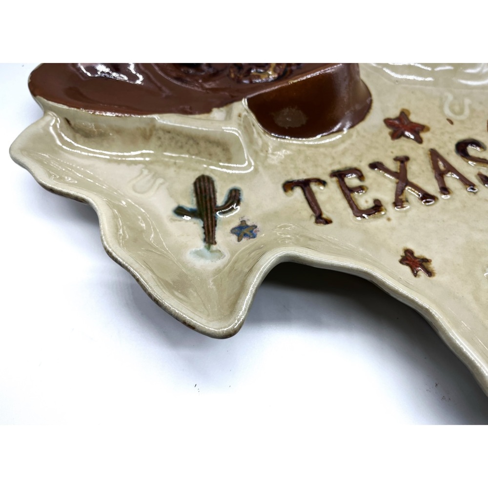 Homestudio Canyon Ranch Nacho Dip Serving Platter Texas State Homestead Tray - Picture 4 of 5